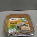 Koja 100 Pcs Disposable Parchment Air Fryer Liners, Non-Stick Greaseproof Paper, Square 8 Inch Baking Paper Liners for Air Fryer, Microwave, Oven, Steamer, Easy Clean, Heat Resistant Accessories