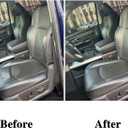 SecosAutoparts Passenger Top Lean Back Replacement Perforated Leather Seat Covers Black Compatible with Dodge Ram 2500 3500 4500 5500 Laramie Sport SLT 2009 2010 2011 2012