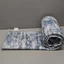 Non Slip Floor Runners for Dogs 2.6x12 Washable Runner Rug Abstract, Joint Support for Senior Dogs, Woven, Extra Grip Traction Runners for Hallway, Entryway, Walkway, Blue