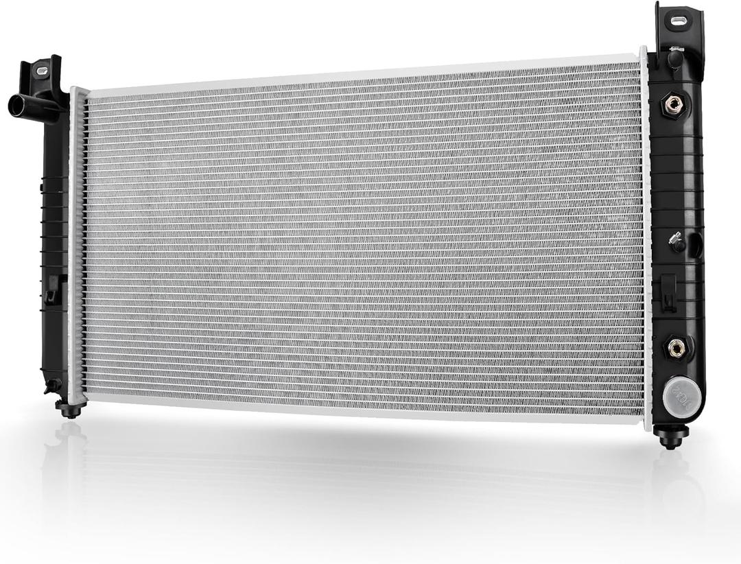 DWVO 34 Inch Core Radiator Compatible with Chevy Silverado Suburban Tahoe, Fit for Cadillac Avalanche Escalade GMC Yukon Sierra Hummer H2 4.3L 4.8L 5.3L 6.0L 6.2L CU2423