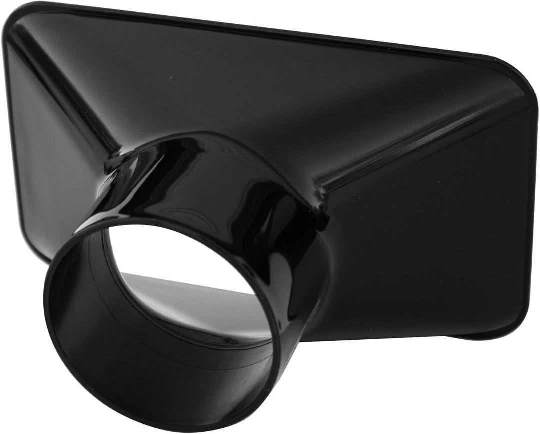 POWERTEC 70204 Dust Collection Rectangular Hood Nozzle for 2-1/2 Dust Collection Hose Fittings