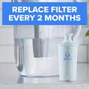 Brita Plus Water Filter, BPA-Free, High-Density Replacement Filter for Pitchers and Dispensers, Reduces 2x Contaminants*, Lasts Two Months or 40 Gallons, Includes 4 Filters