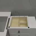 Ylu Yni Jewelry Box, Wooden Large Organizer with Mirror, 5 Layers 4 Drawers for Rings, Earrings, Necklaces, Gifts for Women, White