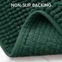 SUBRTEX Bathroom Rugs Chenille Bath Rug Soft Short Plush Bath Mat Soft Shower Mat Water Absorbent Shower Mat Quick Dry Machine Washable(Celadon,18" x 24")