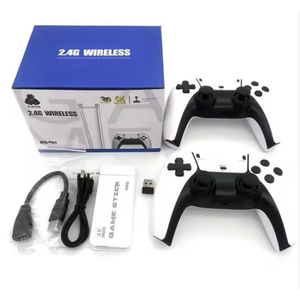 2.4G Wireless Game Controller Set, Dual Gamepad with USB Receiver, White and Black, Classic Game Console Support, 10 Simulator Compatible