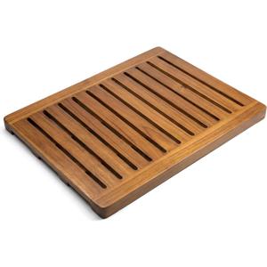 Acacia Wood Shower Mat, Non-Slip Bath Mat for Bathroom, 24 x 18 in