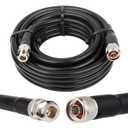 XRDS -RF KMR400 N Male to N Female Cable 25FT, 50 ohm KMR400 Low Loss Type N Female to Type N Male Extension Cable for WiFi/Ham Radio Antenna, Signal Booster, Router, Amplifier