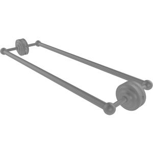 Allied Brass QN-41-BB-24-GYM 24 in. Que First Collection Back to Back Shower Door Towel Bar, Matte Gray