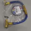 AC Charge Hose with Gauge, R134A Car AC Refrigerant Recharge Hose Kit, Come with R134A Piercing Can Tap 1/2ACME Valve & R134A Quick Coupler Fits for Car Air Conditioning Refrigerant 250 PSI