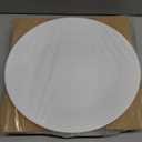 Corelle Vitrelle 7-Piece Dinner Plates Set Triple Layer Glass and Chip Resistant, Lightweight Round Plates, Winter Frost White