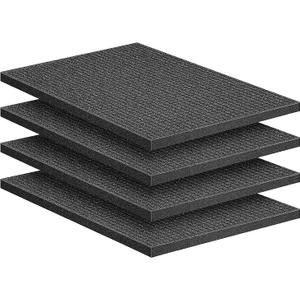 Sfcddtlg 4 Pcs Pick Apart Foam Inserts- 16 x 12 x 1 Inch Pick and Pluck Foam Sheets- Pluck Pre Cubed Foam Pads for Toolbox Game Box Cases Camera Storage Drawer