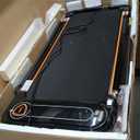 Foldable Treadmill with 10% Incline, Upgrade 3.5HP Low Noise Walking Pad Treadmill with Handle Bar, Trisomy 4 in 1 Portable Under Desk Treadmills for Home/Office, 350Lbs Capacity, APP & Remote Control (10% inlcine black)