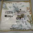 MOVE OVER 100% Cotton Duvet Cover Set Queen Size, Beige Green Botanical Floral Bedding Set with Zipper Closure & Corner Ties, Soft Breathable Vintage Flower Duvet Cover Set for All Seasons