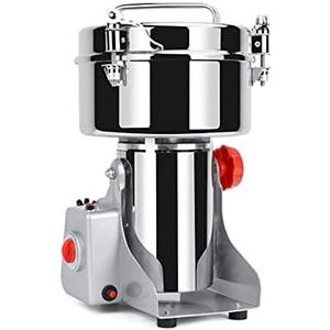 Electric Grain Mill Grinder 700g,High Speed 1800W Spice Herb Mill Grinders, Stainless Steel Pulverizer Powder Machine for Dry Cereals Grains Herbs Spice Coffee Corn Bean Pepper,Swing Type