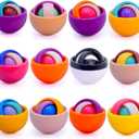 Fidget Toys Kids Pack,12 PCS Spinner Gyro Ball Infinite Flip Decompression Sensory Toy, ADHD Autism Stress Relief Finger Toys for Boys Girls Teens Eaeter Basket Stuffers Party Favors Gift Birthday