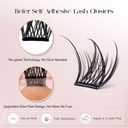 BEFER Self Adhesive Eyelashes Clusters Kit, D Curl 10-16MM Pre Glued Lash Natural Look No Glue No Remover Needed Reusable Lashes Press on Eyelash Clusters Easy for Use DIY at Home(MJ-Flare-Kit)