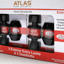 Atlas Home Security 2 Exterior Entry Locks and 2 Deadbolts