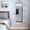 Wall Mirrors for Bedroom Door,Unbreakable Full Length Wall Mirrors Tiles,shatterproof Mirror for Kids 4 Pack 10" x10,Workout for Home Gym Body,Closet Mirror Wall Home Gym, 40"L x 10"W