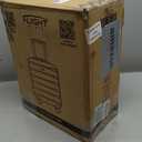 Flight Knight Carry On Suitcase 18x14x8" Hardside Built In TSA Lock & USB Port Lightweight Luggage Silent Double Spinner Wheels Maximum Underseat Carry-On Bag For American & United Approved Airlines