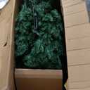 7.5 ft. Green Unlit Hinged Artificial Christmas Tree Pine Tree with 1346 Tips