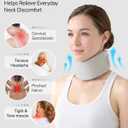 Ice Silk Neck Brace - Soft,Breathable Cervical Collar for Pain Relief & Posture Correction - Anti-Snoring Support for Comfortable Sleep - Ideal for Office Workers Rest
