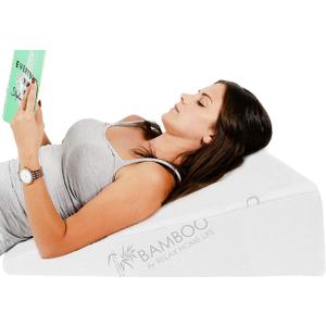 7.5 Inch Bed Wedge Pillow for Acid Reflux or Sleeping | 1.5 Inch Memory Foam Top with Stay Cool Cover | Incline Leg Elevation Pillows | Ideal for Gerd, Heartburn, and Snoring (25" Wx26 Lx7.5 H)