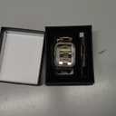 MioHHR Stainless Steel Band and Case Compatible with Apple Watch Band 46mm Series 11 10, Men Metal Protective Bumper Cover for iWatch 46mm Series 11/10, Titanium Color