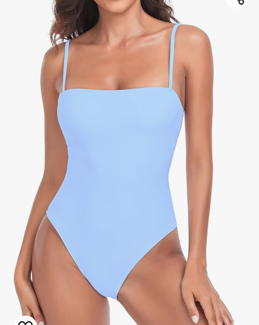 RELLECIGA Women's Bandeau One Piece Swimsuits S