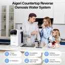 Aigerri Countertop Reverse Osmosis Water Filter, 5-Stage RO Water Filtration System with UV, 5:1 Pure-to-Drain Ratio, No Installation Required, Portable Water Purifier for Home, Kitchen, Office & RV