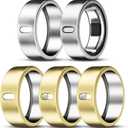 ZOOROO 5 Pack Cover Compatible with Oura Ring Gen 4/Oura Ring Gen 3/3 Horizon, Support Charging with Cover on, Anti-Scratch TPU Protector for Women Men (Gold*3+Silver*2, Size 11)