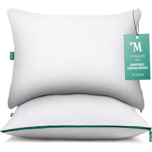 Marlow Adjustable Memory Foam Pillow by Brooklinen - Provides Back and Neck Pain Relief - Ideal Back, Stomach and Side Sleeper Pillow - Cooling-Infused Pillow - Standard/Queen Size (Standard (Pack of 1))