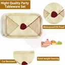 50Pcs Magical Wizards Party Supplies 10"x6.5" Witch Wizard Magicl Birthday Plates Envelope Pattern Disposable Rectangular Paper Platters for Boy Girl Birthday Holiday Masquerade Party Supplies