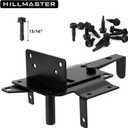 HILLMASTER Heavy Duty Self-Locking Gate Latch for Wooden Fence, Post Mount Automatic Gate Lock Gravity Door Latch Hardware for Secure Pool, Outdoor Garden, Metal Gates Vinyl Fence, Black Finish