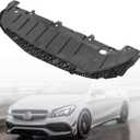 GXARTS Black Bumper Lower Front Splash Cover 117-885-01-00 Compatible with Mercedes-Benz CLA250 Base 4Matic 2014-2019