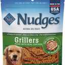Blue Buffalo Nudges Grillers Natural Dog Treats, Made in the USA with Real Chicken, 16-oz Bag