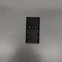 NDZ Performance Optic Cover Plate for Glock 43X & 48 – Fits MOS Slides Only, CNC Machined 6061 Aluminum, Aspis Cut, Anodized, Made in USA, Black, 1pc