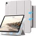Case for iPad Air 11 Inch M4 /M3/M2 (2026/2025/2024), Air 5th/4th Gen 10.9 Inch (2022/2020), Strong Magnetic Attachment, Lightweight Trifold Stand Cover & Auto Wake/Sleep,Gray