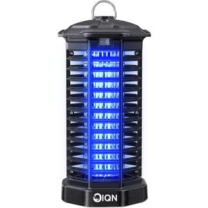 Bug Zapper Outdoor, Plug in Electric Mosquito Fly Zapper w/ 15W Light & 4200V Grid & on/Off Switch, Mosquito Traps & Killer for Indoor, Kitchen, Patio, Backyard and More (Black)