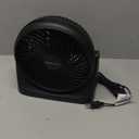 Amazon Basics Air Circulator Desk Fan for Bedroom, Home and Office, 90-Degree Tilt Head, 3 Speed Settings, Cooling, 35 Watts, Black, 11.1"W x 6.3"D x 10.9"H