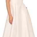 Adrianna Papell Women's Tea Length Midi Dress, Ivory, 16