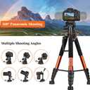 Victiv Tripod 74-Camera-Tripod for Cell Phone, Aluminum Professional Heavy Duty Camera Tripod Stand, Tripod for Camera DSLR SLR with Carry Bag, Compatible with Canon Nikon iPhone