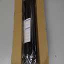 Spring Tension Curtain Rod 32-76 inch, Adjustable Expandable Tension Curtain Rod No Drilling, Tension rods for Window Doorway Kitchen Curtain, Black