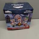 Joiedomi 6 FT Long Christmas Inflatable Snowman with Campfire, 3 Pack Small Snowman with Built-in LEDs Christmas Blow Up Yard Decoration with Light for Xmas Party Outdoor, Garden, Lawn Winter Decor