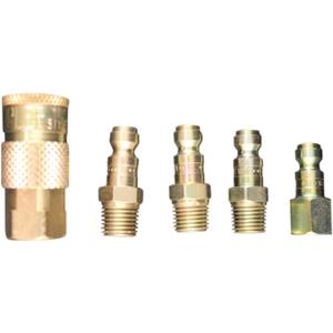Milton - S215 S-215 1/4" NPT T Style Coupler and Plug Kit - 5 Piece