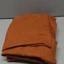 Boho Terracotta Linen Curtains 2 panels for Living Room Bab Tab Light Filtering Sheer Window Curtains Traditional Farmhouse Retro Rust Color Room Decor Desert Earthy Tone Drapes 84 inches Long 52x84