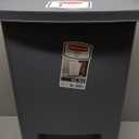Rubbermaid Step-On Trash Can with Lid, 8.25-Gallon, Gray, Easy Clean Wastebasket for Home/Kitchen/Bedroom/Office