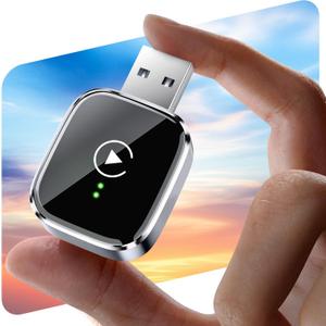 Redlake Wireless CarPlay Adapter for iPhone 2026 Wireless Apple CarPlay Adapter Mini Size with Cable USB & USB-C/Type-C Plug and Play Stable Connection and No Delay