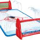 Wham-O Slip N Slide Water Knee Hockey Goals Set for Lawn Backyard Includes 2 Inflatable Hockey Goals 2 Hockey Sticks 1 Inflatable Puck
