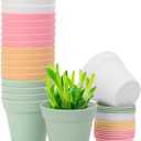 GARDIFE 20 Pack 4 inch Plant pots, planters for Indoor Plants, Flower pots, Color