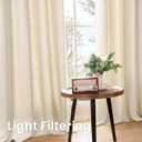 BGment 78 Inch Length Linen Curtains for Living Room, Window Treatments Thick No See Through Light Filtering with Grommet for Farmhouse Bedroom, 2 Panels Set, Each 52 Inch Wide